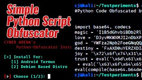 Simple Python Code Obfuscator (Encoder/Compiler)  | Py-Obfuscator ❤️ | TheKhalidSha