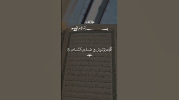 قُلْ أَعُوذُ بِرَبِّ النَّاسِ مَلِكِ النَّاسِ #سورة_الناس #shortfeed #قرآن