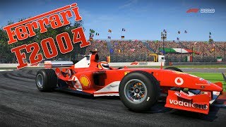 F1 2019 - EVENTOS CLÁSSICOS - DESAFIO DOS CHECKPOINTS - FERRARI 2004 | Logitech G29 | #50K screenshot 3