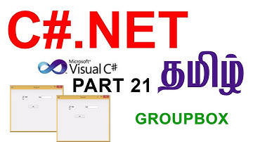 C#.net step by step in Tamil Part 21