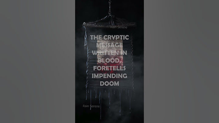 Foretells impending doom #short