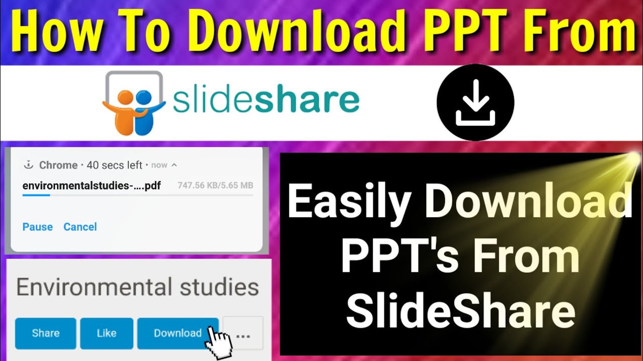 how to download slideshare presentation