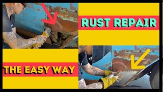 RUSTY FENDER PATCH PANEL REPAIR: THE EASY AND AFFORDABLE WAY
