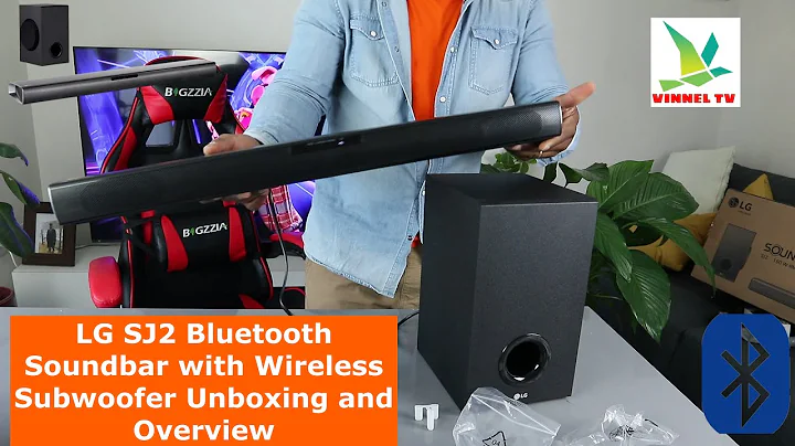LG SJ2 Bluetooth Soundbar with Wireless Subwoofer Unboxing and Overview
