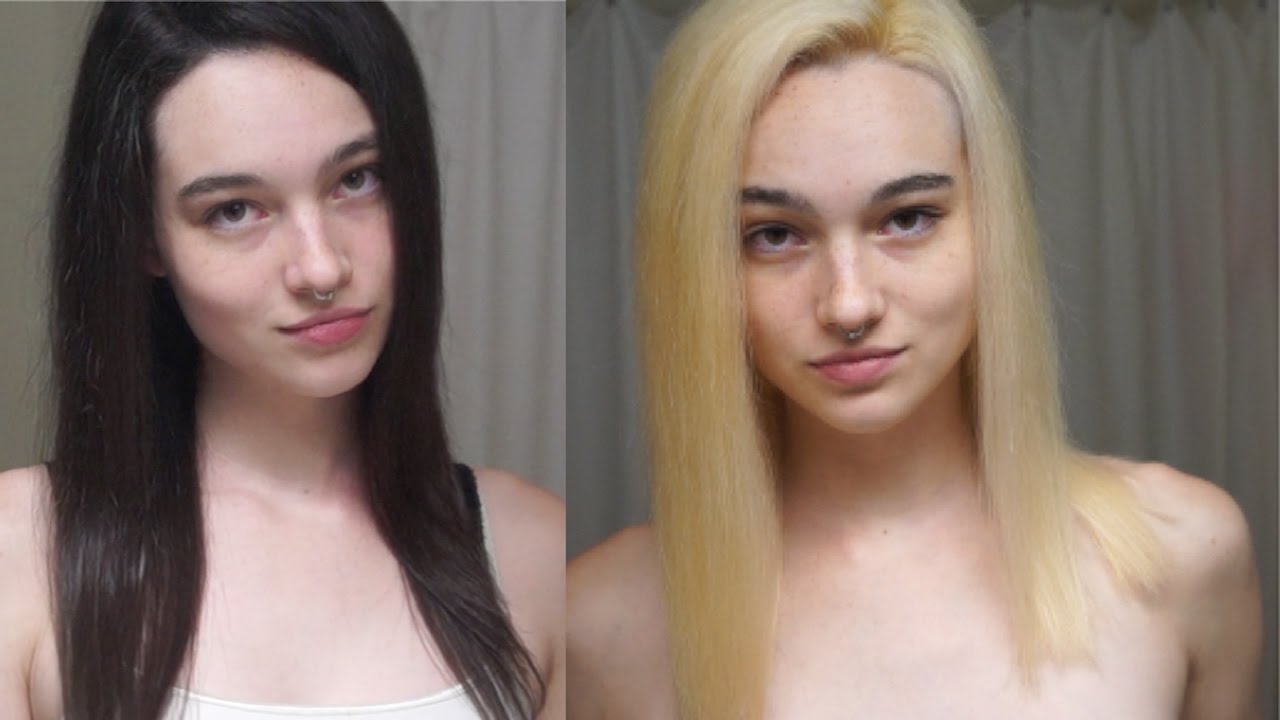 Hair Transformation Black To Blonde YouTube