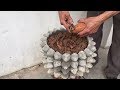 Amazing-Wonderful Technique For Making Flower Pots From An Egg Tray