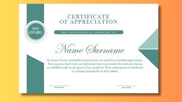 How to Make Simple Certificate in MS Word Part 36 #certificate #art #tutorials #design