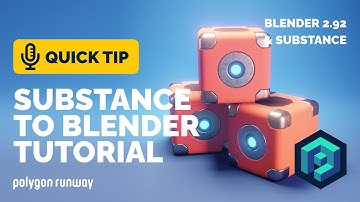 Substance Painter to Blender Tutorial - Textured Hard Surface Model | Polygon Runway