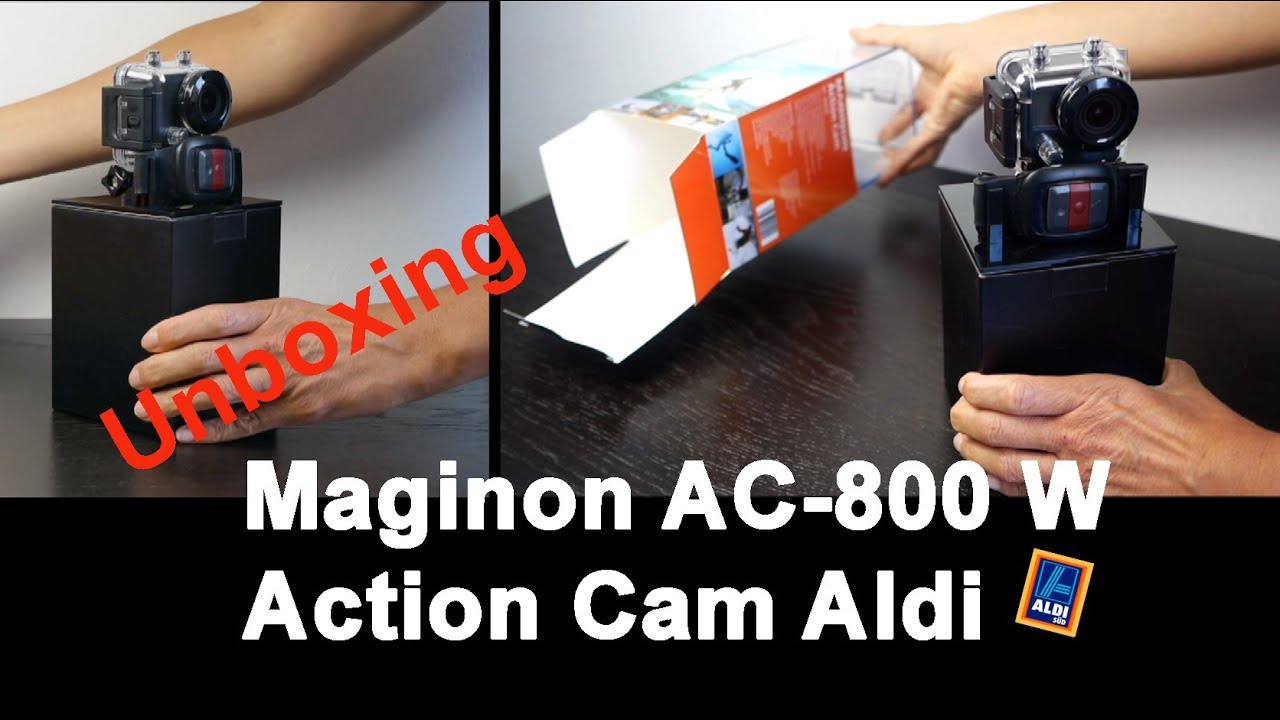 Maginon AC 800 W Aldi Action Sports Life Cam Unboxing Handson Test £35