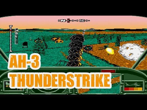 AH-3 Thunderstrike - Sega CD Flight Simulator Gameplay (1993)