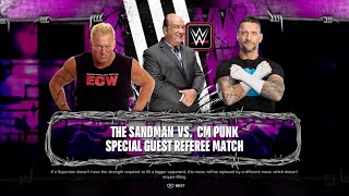 WWE 2K24 DLC Showcase: The Sandman Vs. CM Punk with Guest Referee Paul Heyman