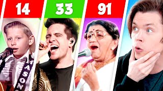 BEST SINGERS BY AGE (1191 Years Old)