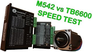 TESTING max RPM and Accelration - M542 vs TB6600 on 20VDC with 57A2 2.2Nm 4A Stepper Motor
