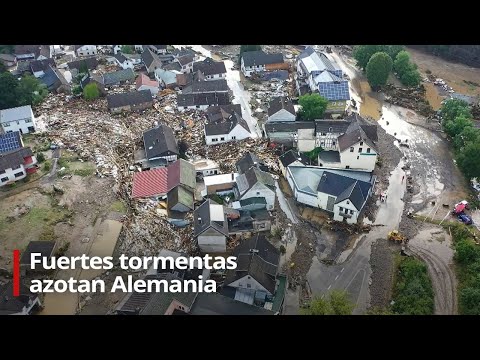 Fuertes tormentas azotan Alemania