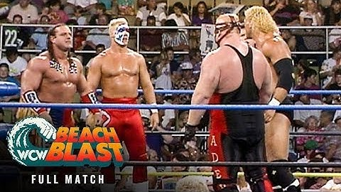 Full Match: Sting & British  Bulldog vs Vader & Sid Vicious  WCW Beach Blast 