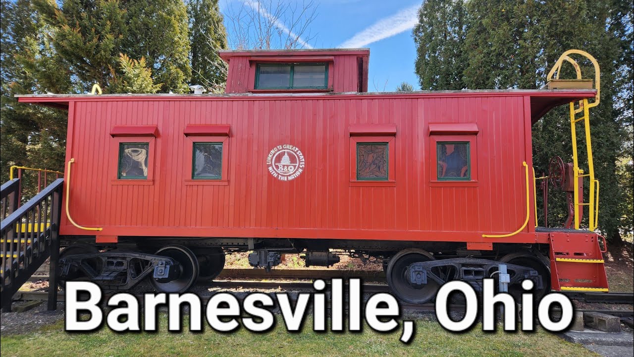 B&O Caboose Depot and Tunnel Barnesville Ohio YouTube
