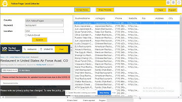 Yellow pages Scraper