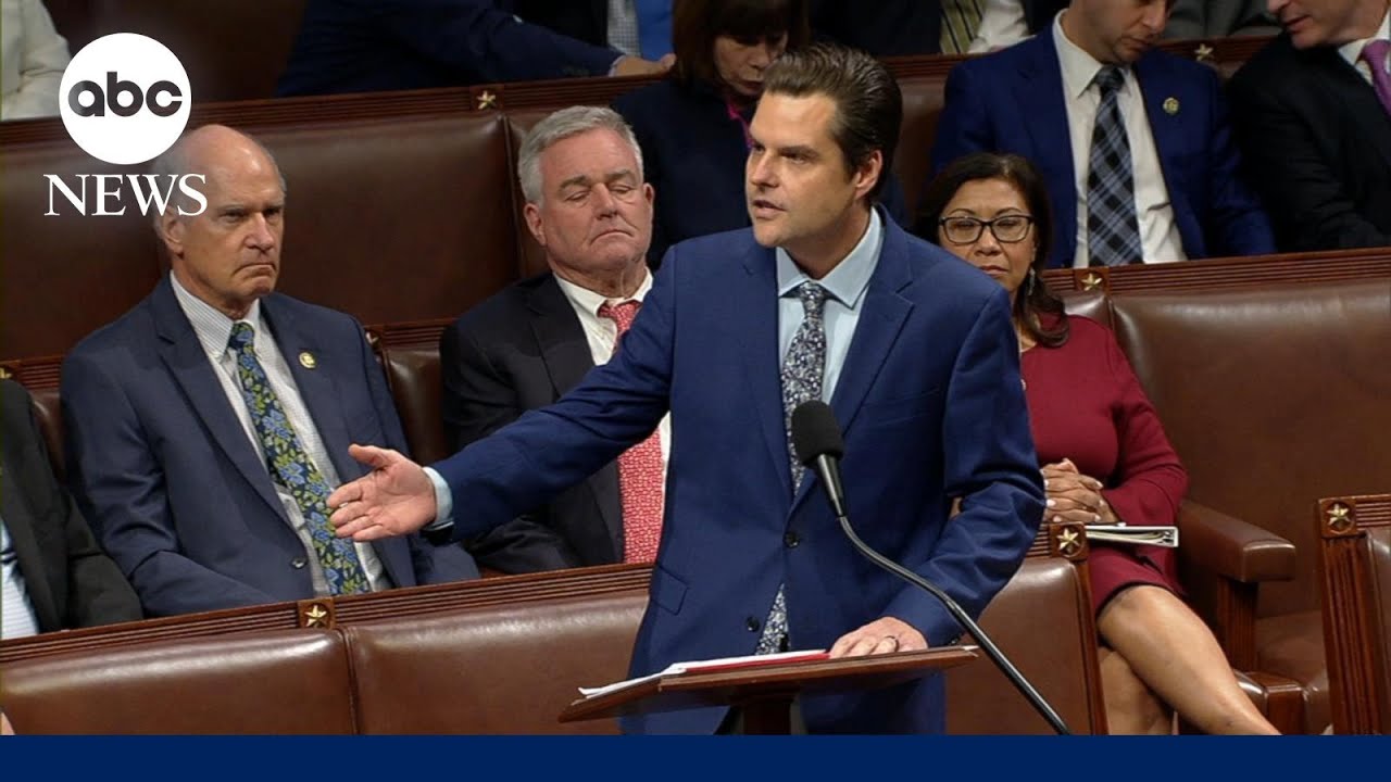 ⁣House votes to remove speaker | Nightline