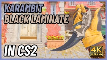 ★ CS2 Karambit Black Laminate | CS2 Knife In-Game Showcase [4K]