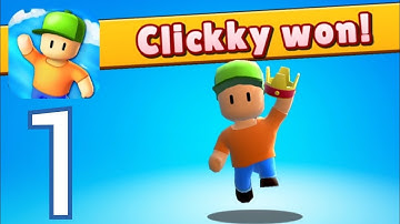 Stumble Guy‪s‬ - Gameplay Walkthrough Part 1 - Crown Win: 1 (IOS, Android)