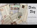 EASY STAIR STEP BOOK PAGE JOURNAL POCKETS ~ STEP BY STEP TUTORIAL