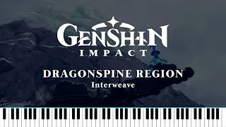 ｢Dragonspine -  Interweave｣ Genshin Impact 1.2 OST / Synthesia Piano Cover [MIDI & Sheet Music]