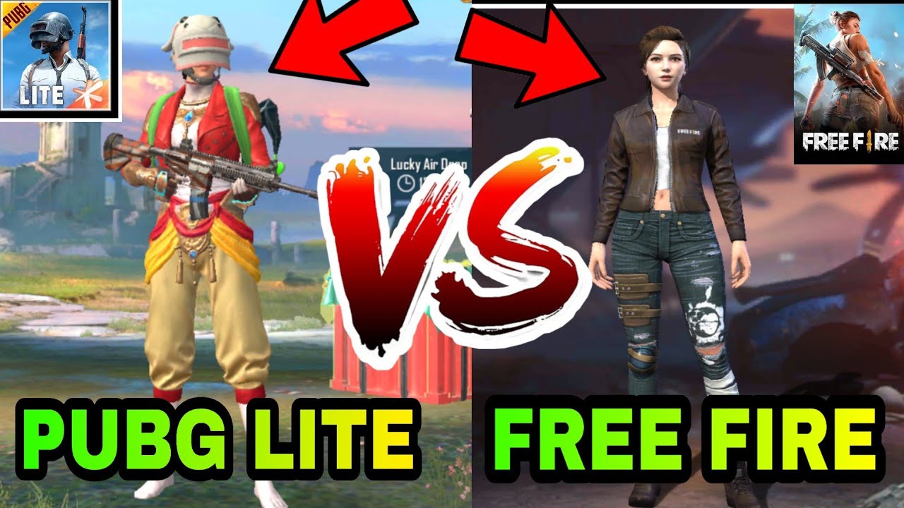 Free Fire Vs Pubg Mobile Lite Game Comparison | Pubg ...