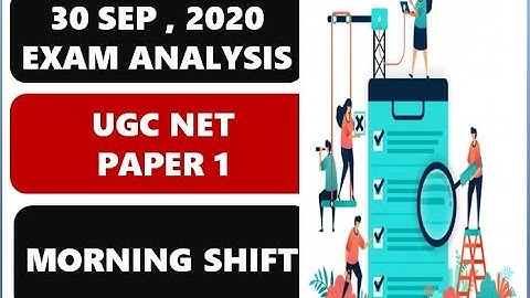 UGC NET PAPER 1 EXAM ANALYSIS II MORNING SHIFT 30 September 2020