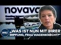 "UNGEIMPFT": "Totimpfstoff" Novavax! "Ändert das jetzt Ihre Meinung zum Impfen, Frau Wagenknecht?"