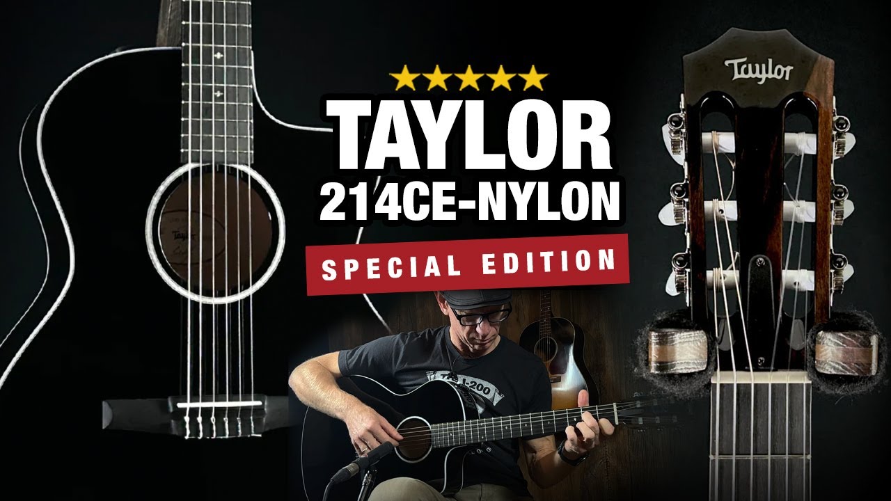 Taylor 214ce-N Grand Auditorium Nylon-String Acoustic-Electric