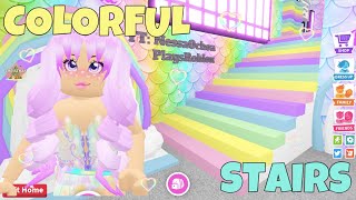 HOW TO GET COLORFUL STAIRS IN ADOPT ME!!!!! BUILD (Roblox) I NessaOchoaPlaysRoblox