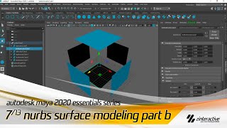 How to Model Nurbs Surface in Maya? | Autodesk Maya Essentials Series | Lesson 7/13 - Part B