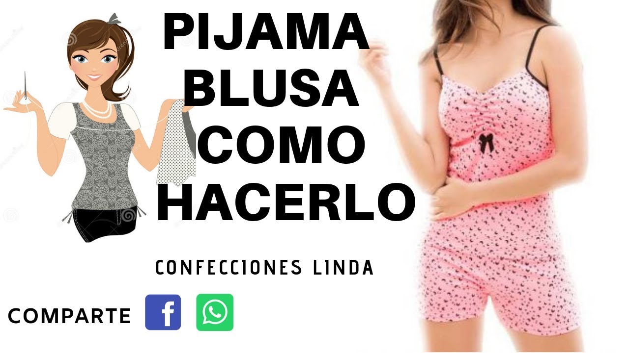 PIJAMA COMO HACERLO SHORTS) - YouTube