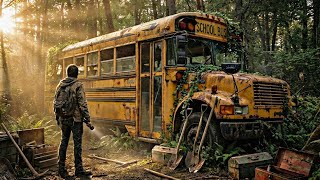 Abandoned School Bus Restoration | Turning Rust Into a Hidden Luxury Shelter