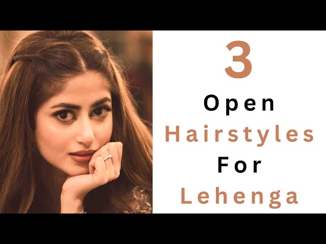 very easy hairstyles for lehenga! beautiful hairstyle for thin hair | cute  hairstyle | easy ponytail - YouTube