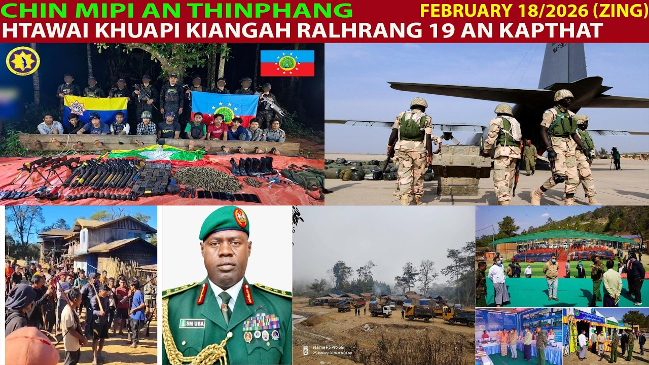Feb 18 Zing: Chin Mipi An Thinphang. CDF-Hakha In Mipi Ralrinnak Anpe. CDF-Daai In Mino 20 Tlun An