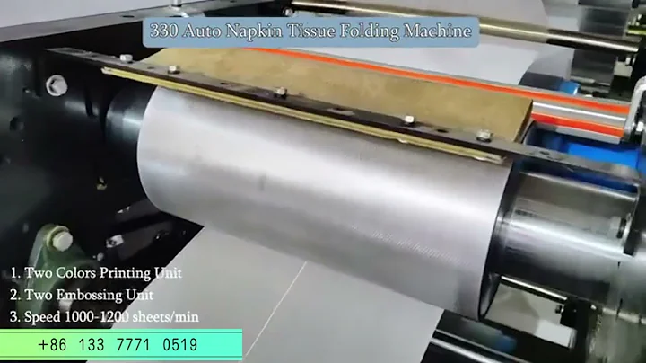 330 Auto napkin tissue machine with 2 color printing and packing machine, Napkins tissue machinery