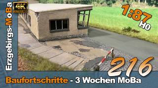216 - Model Railway Construction Progress of the Last 3 Weeks - DR 1/87 H0 - (DE/EN)