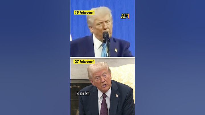 Trumps tvärvändning om Zelenskyj: ”Sa jag det?”