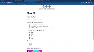 SP21 Web Apps: 11 - Creating Pages with React Router