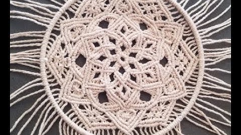 DIY Macrame Snowflake Mandala Dream-catcher