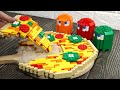 LEGO PACMAN in real life - Pizza Party | Stop Motion Cooking & ASMR Funny Videos