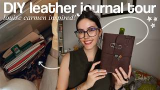 what’s in my new journal ecosystem: DIY leather traveler’s journal