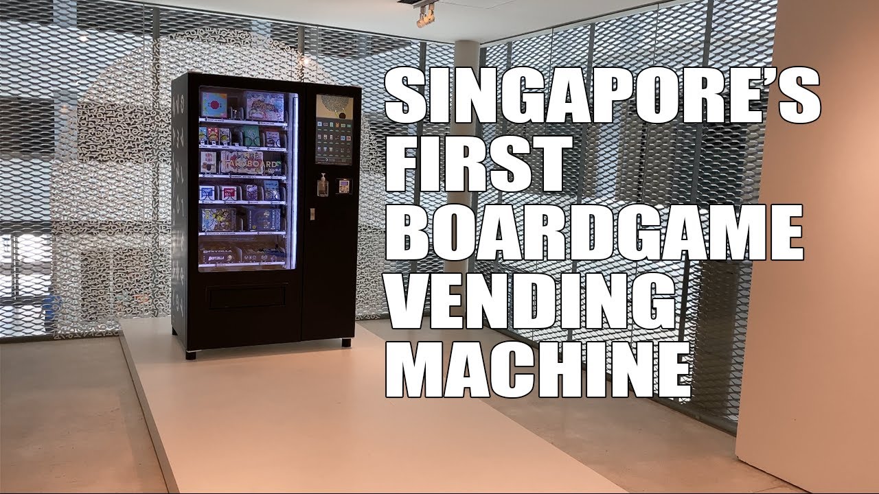 Singapore's First Boardgames Vending Machine Featuring Singaporean