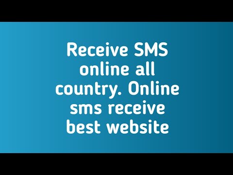 Receive SMS online all country. Online sms receive best website