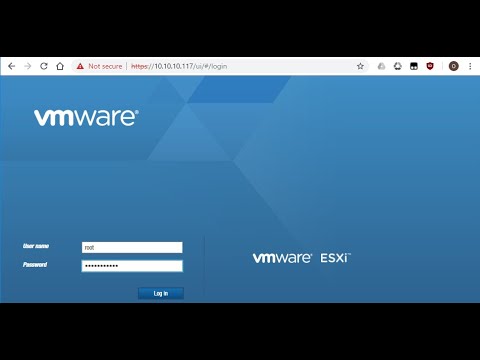 Установка гипервизора ESXi на VMware Workstation.