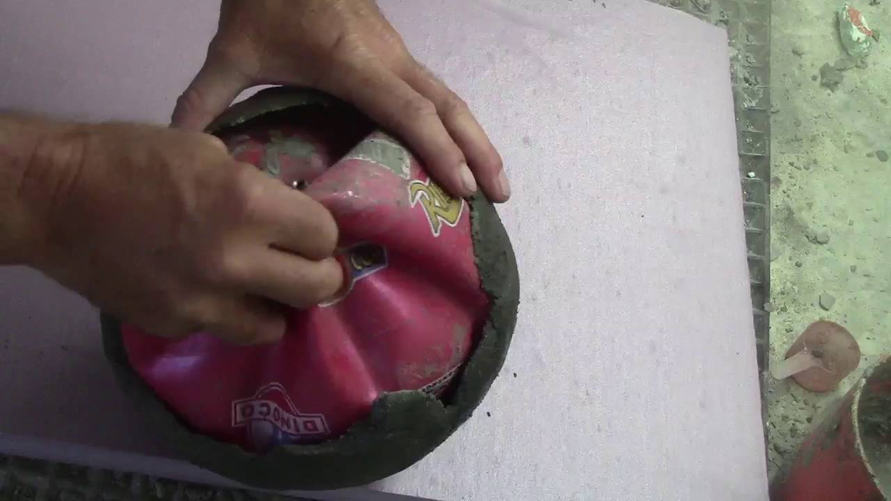 Sika Grout 212 Hollow Concrete Sphere 2