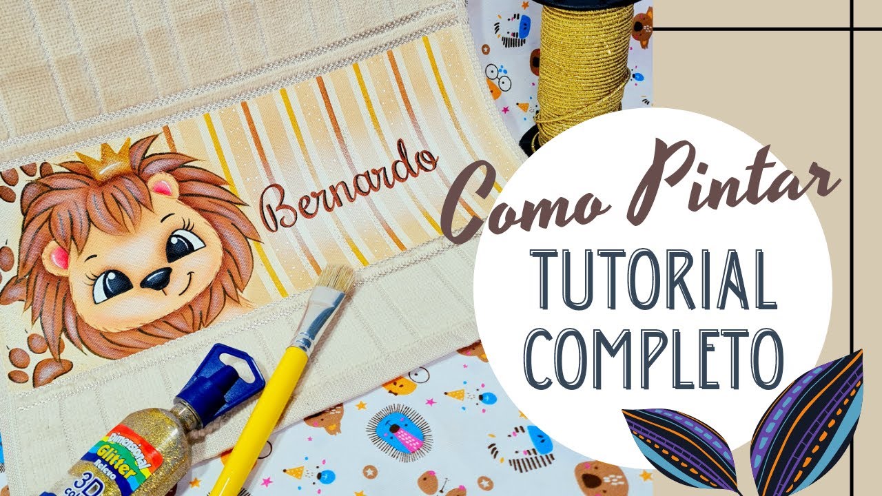 #6 COMO FAZER | PROJETO LEÃOZINHO | COMO PINTAR NOME COM STENCIL