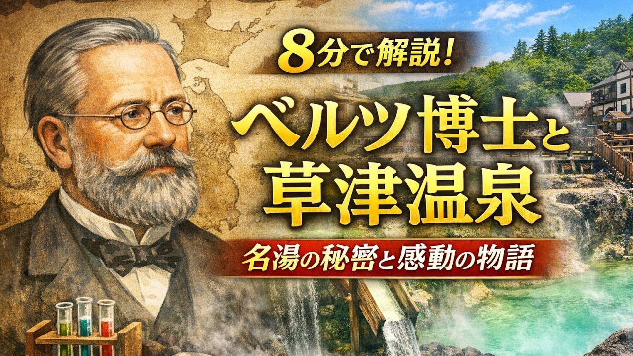 【8分で解説】ベルツ博士と草津温泉｜世界が認めた名湯の真実