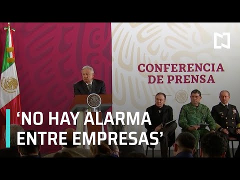 No hay alarma entre empresas por inseguridad, dice AMLO - Despierta